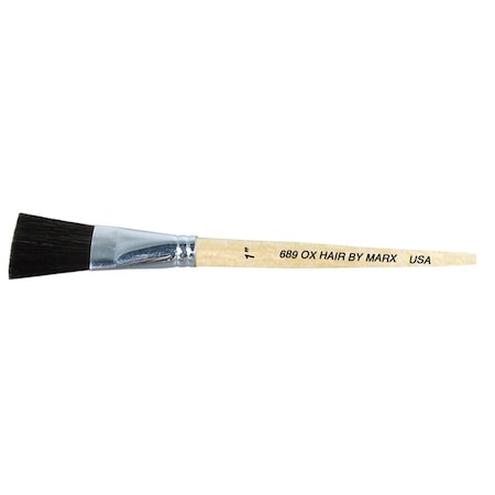 Gordon Brush Size 1 Chemical Resistant Ox Hair Flat Brush, PK12 0689-01000